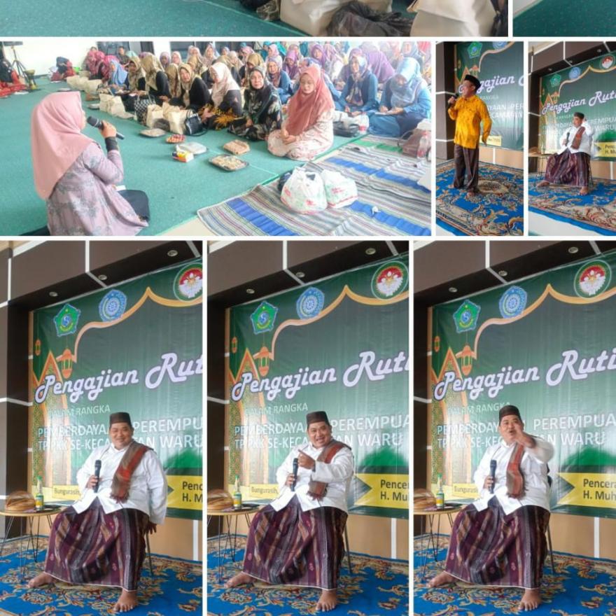Pengajian Rutin Pemberdayaan Perempuan TP-PKK Se-Kecematan Waru